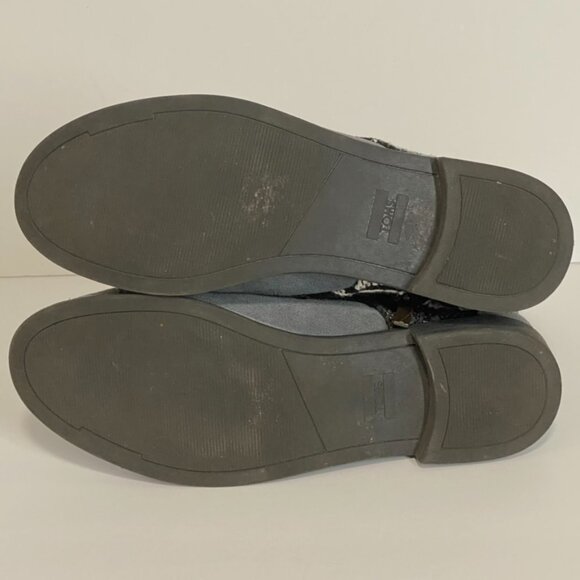TOMS Alpa Suede Boots Gray Castlerock Aztec 7.5 - Picture 9 of 10